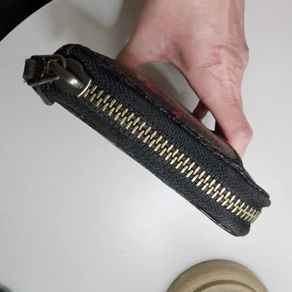 Coach Black and Red Floral Wallet - Picture 3 of 11